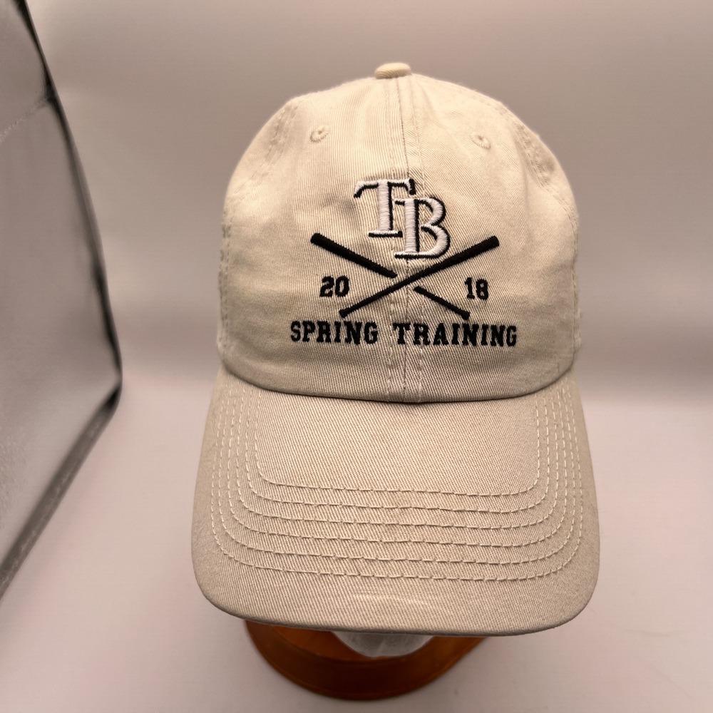 47 Brand Tampa Bay Rays 2018 Spring Training Hat Khaki Tan Adjustable Strapback